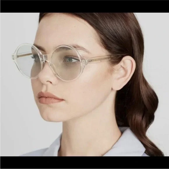 CELINE round oversized acetate retro brown sunglasses NWT - Picture 3 of 12